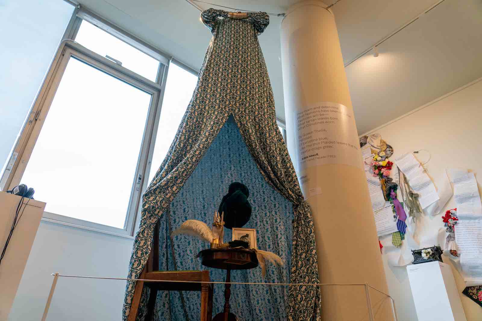Installation of Dame Edith Sitwell's dress
