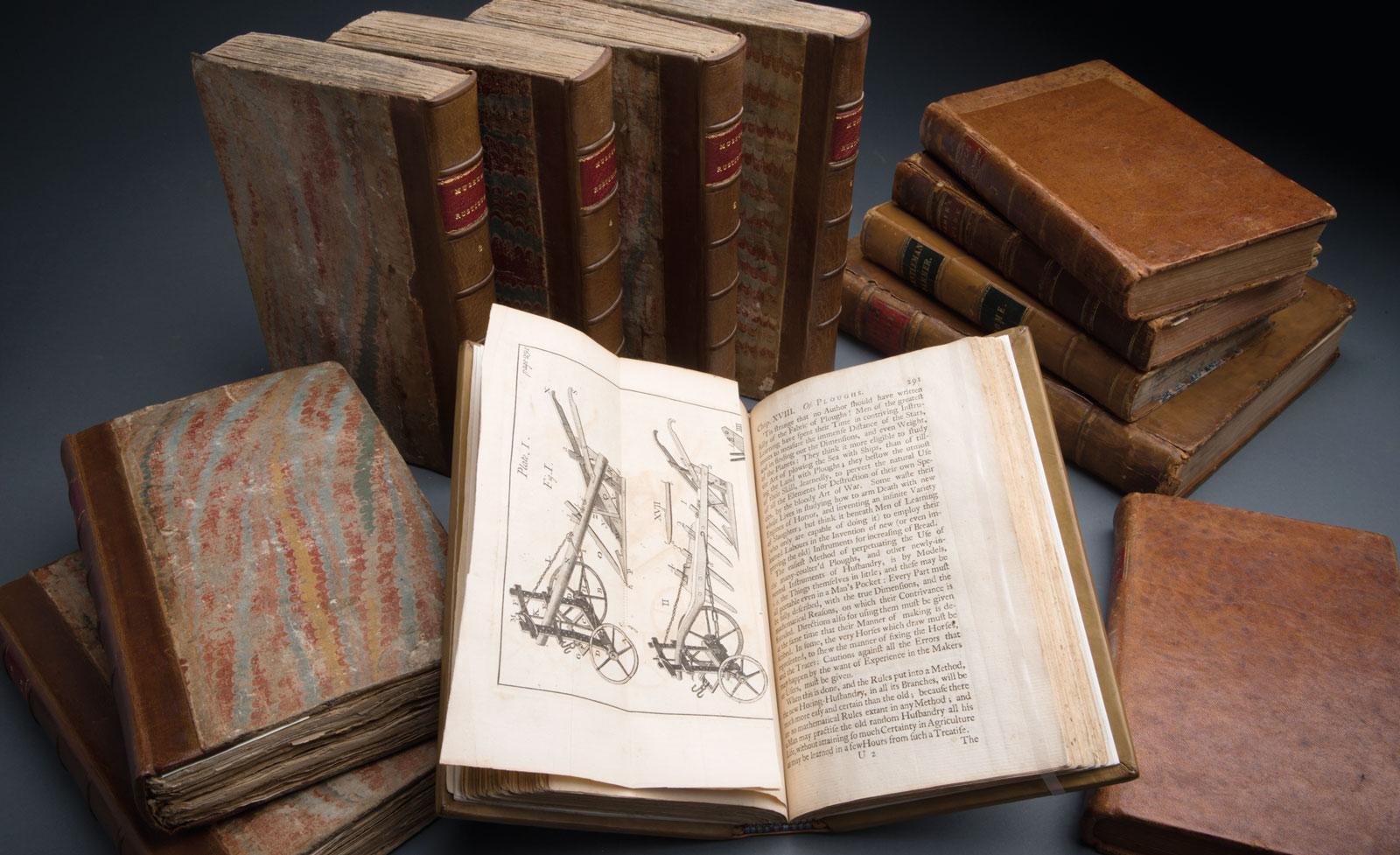 collection of forty-six books owned by Washington