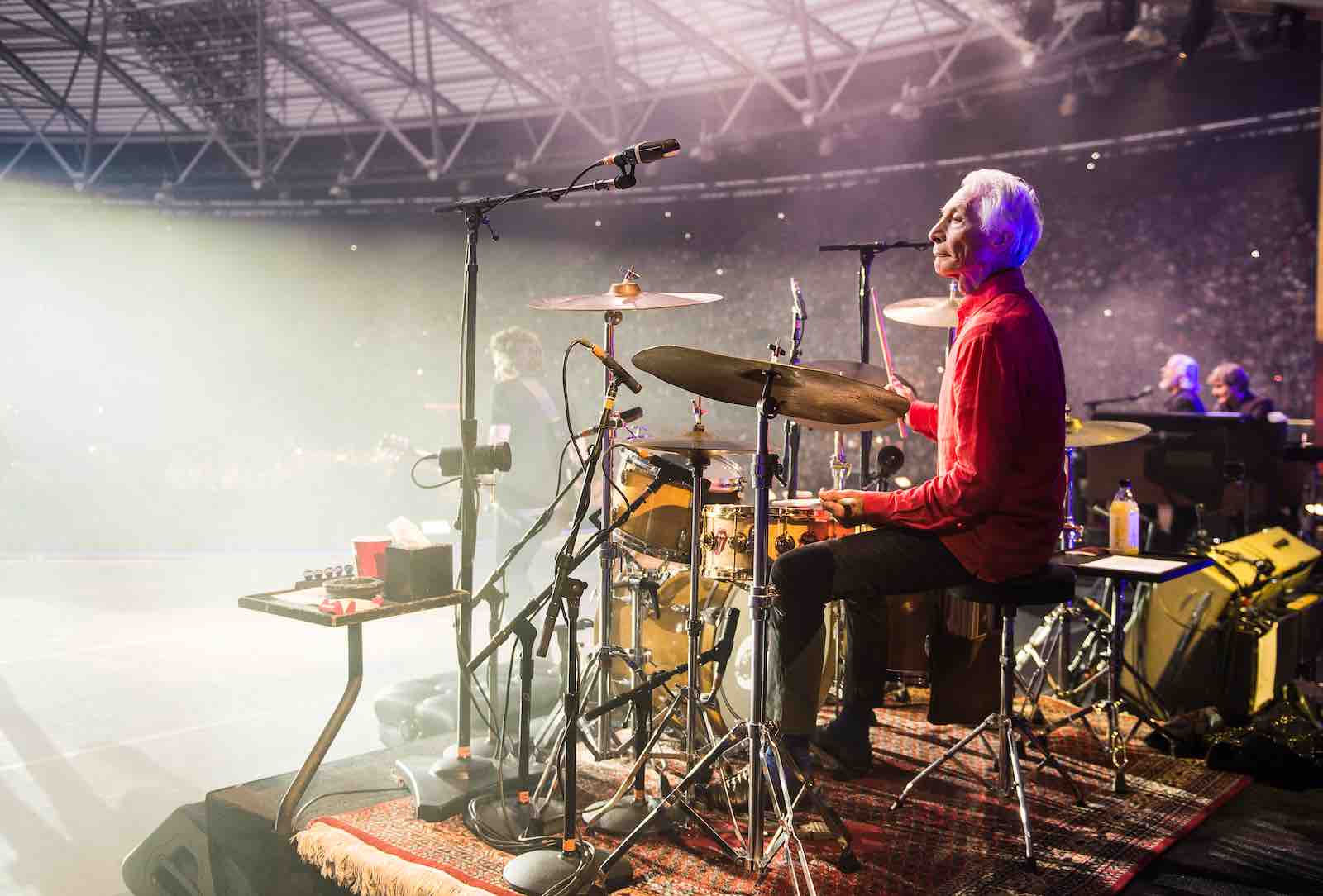 Charlie Watts at work