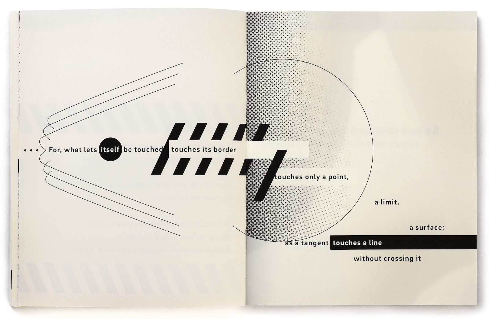 A double page spread from the book