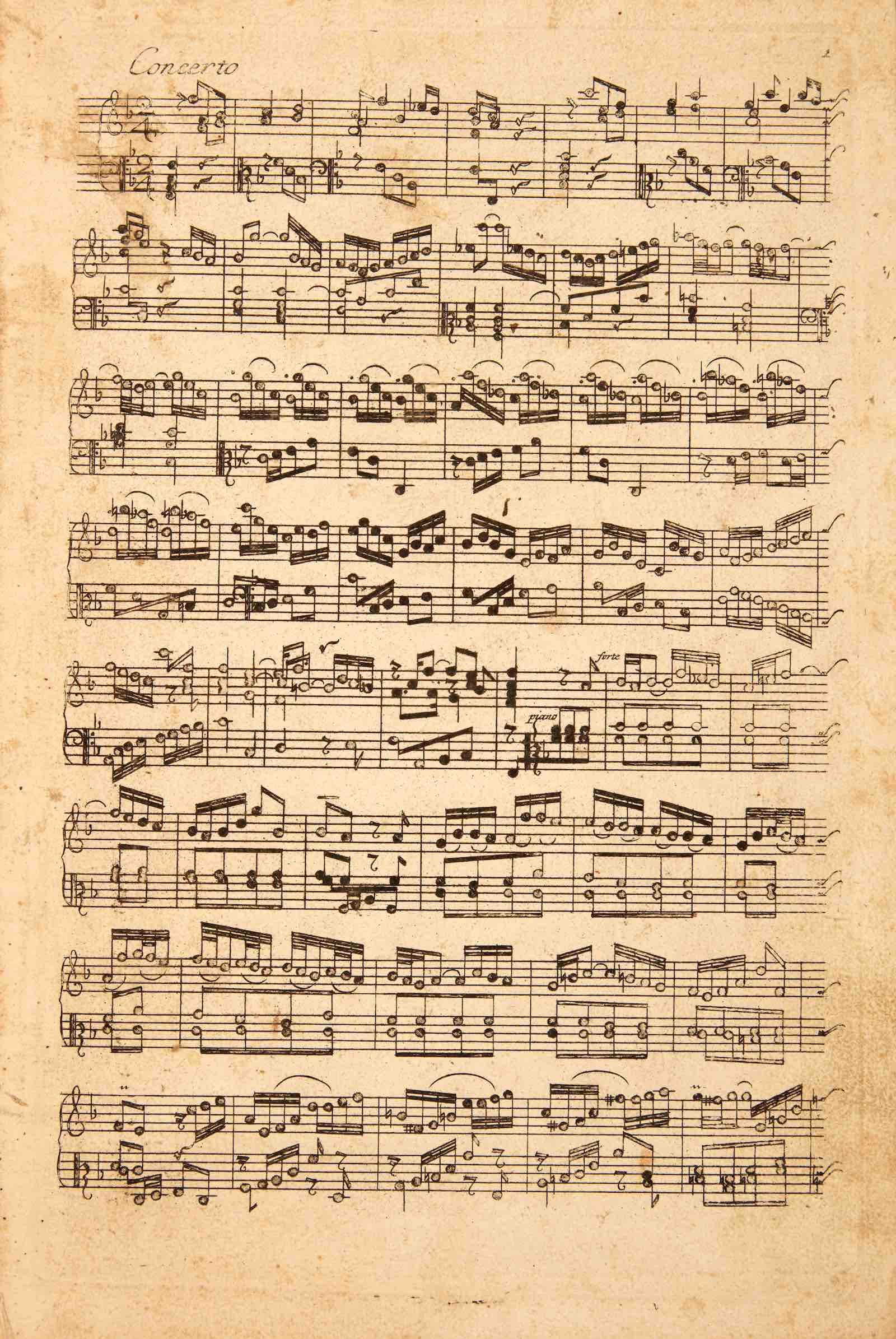 A first edition, second issue, of the Italian Concerto and French Overture (1736)