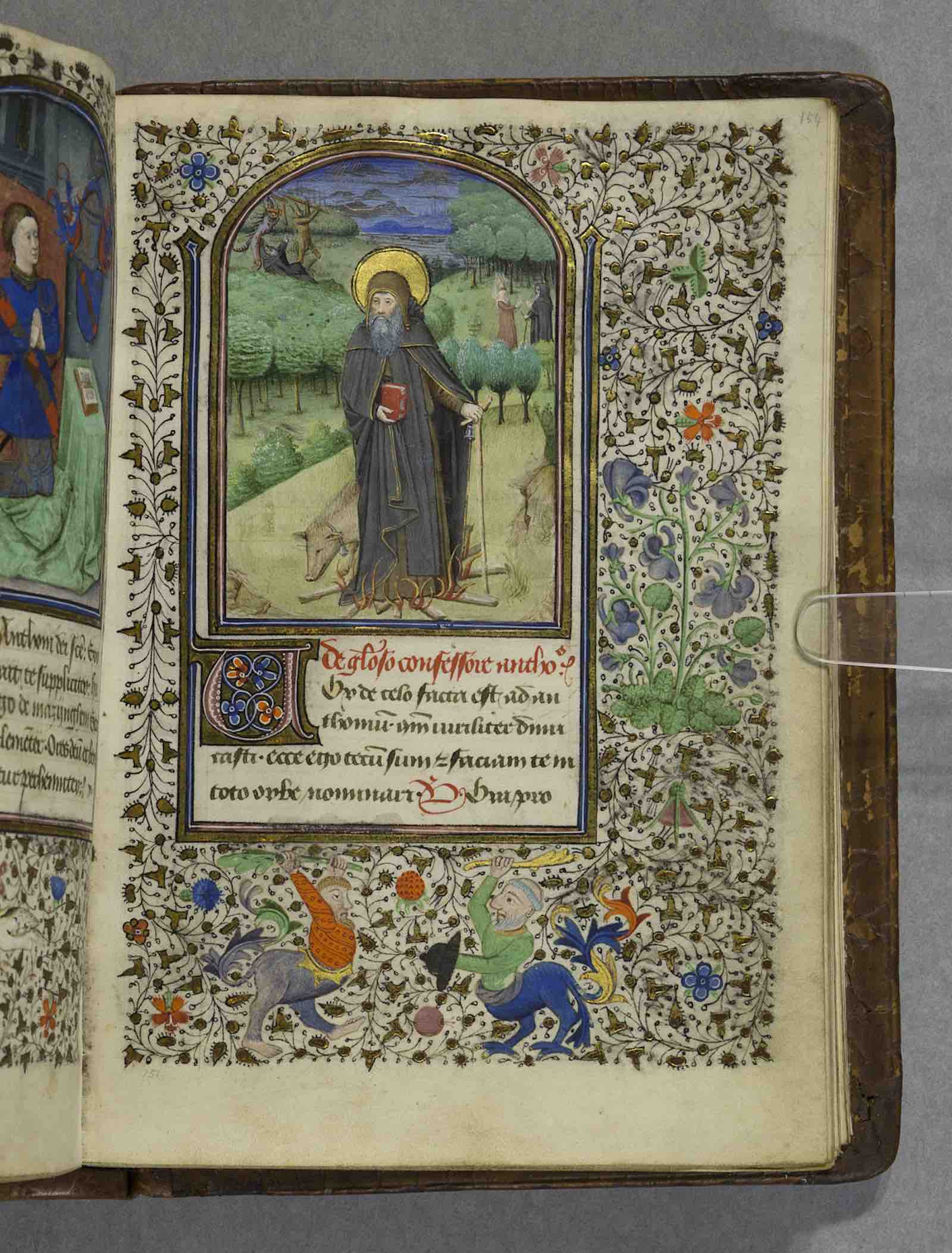 Page from the Hours of Antoine de Crèvecœur, 15th century, collected by Lord Brotherton