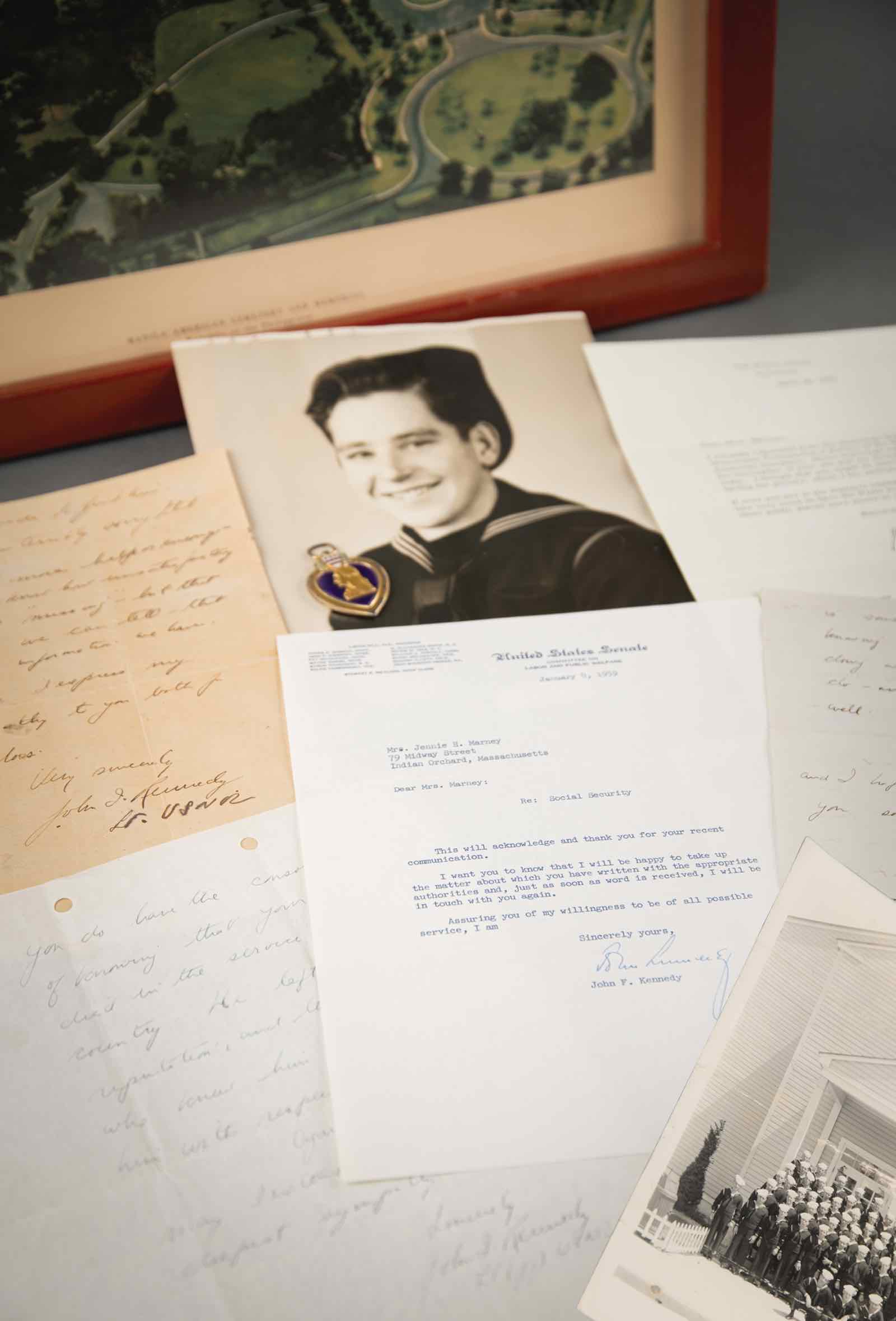 Signed Letters to the Mother of Harold Marney, a Lost Crew Member of PT-109