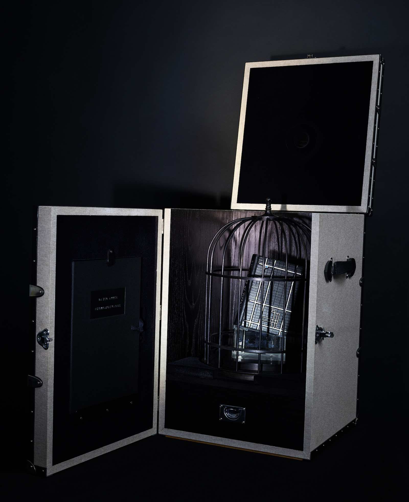 The new edition complete with bird cage and trunk