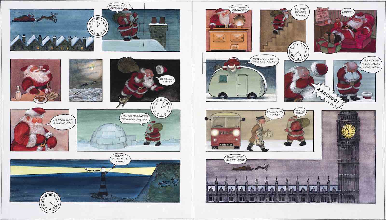 The night ride from Father Christmas