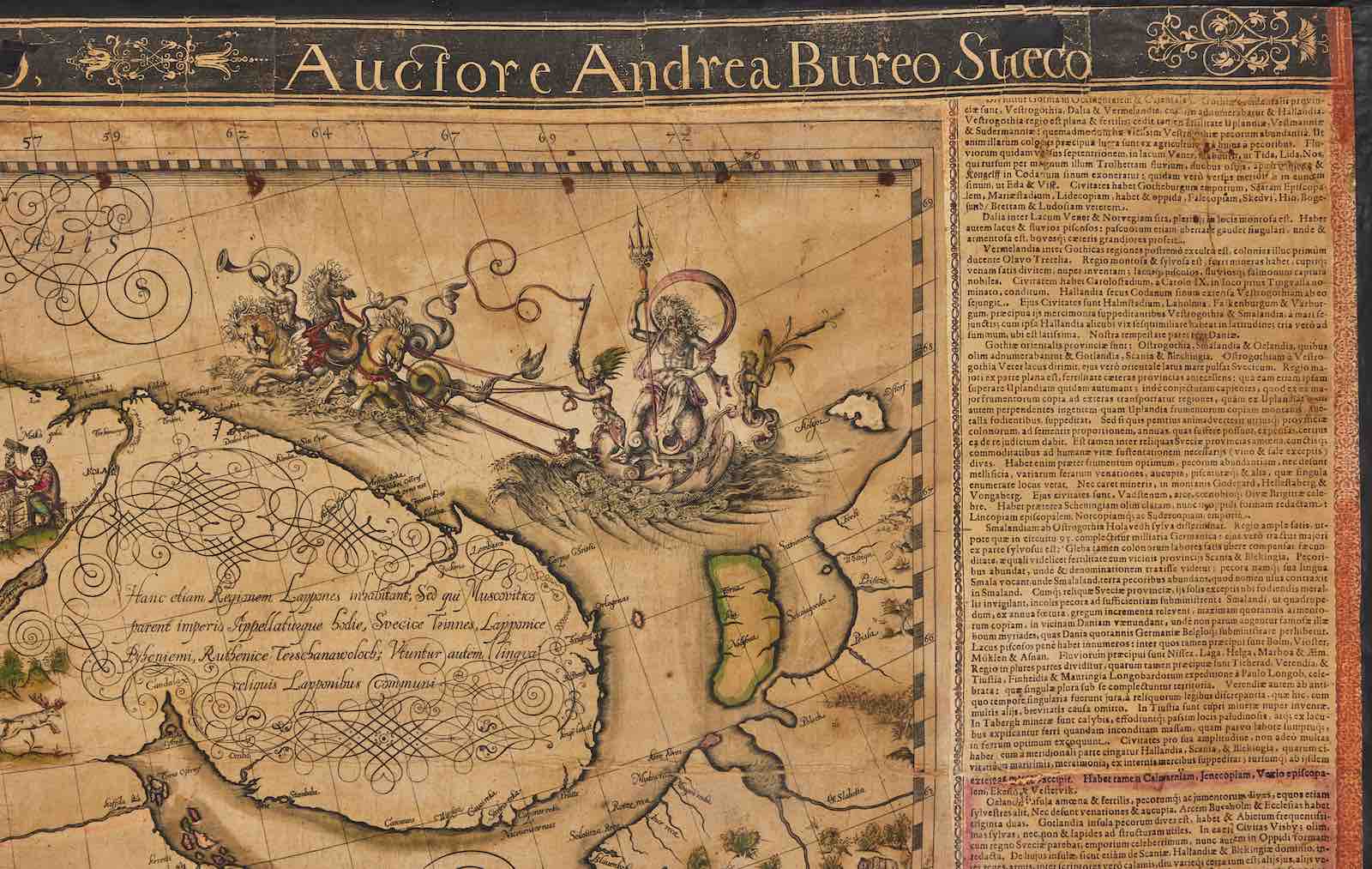 Text on the Orbis Arctoi Nova et Accurata Delineatio map