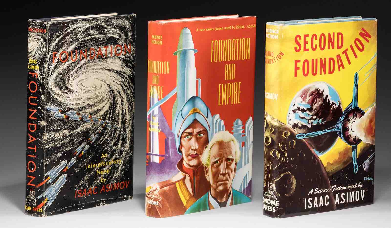 Isaac Asimov, presentation set of the Foundation Trilogy
