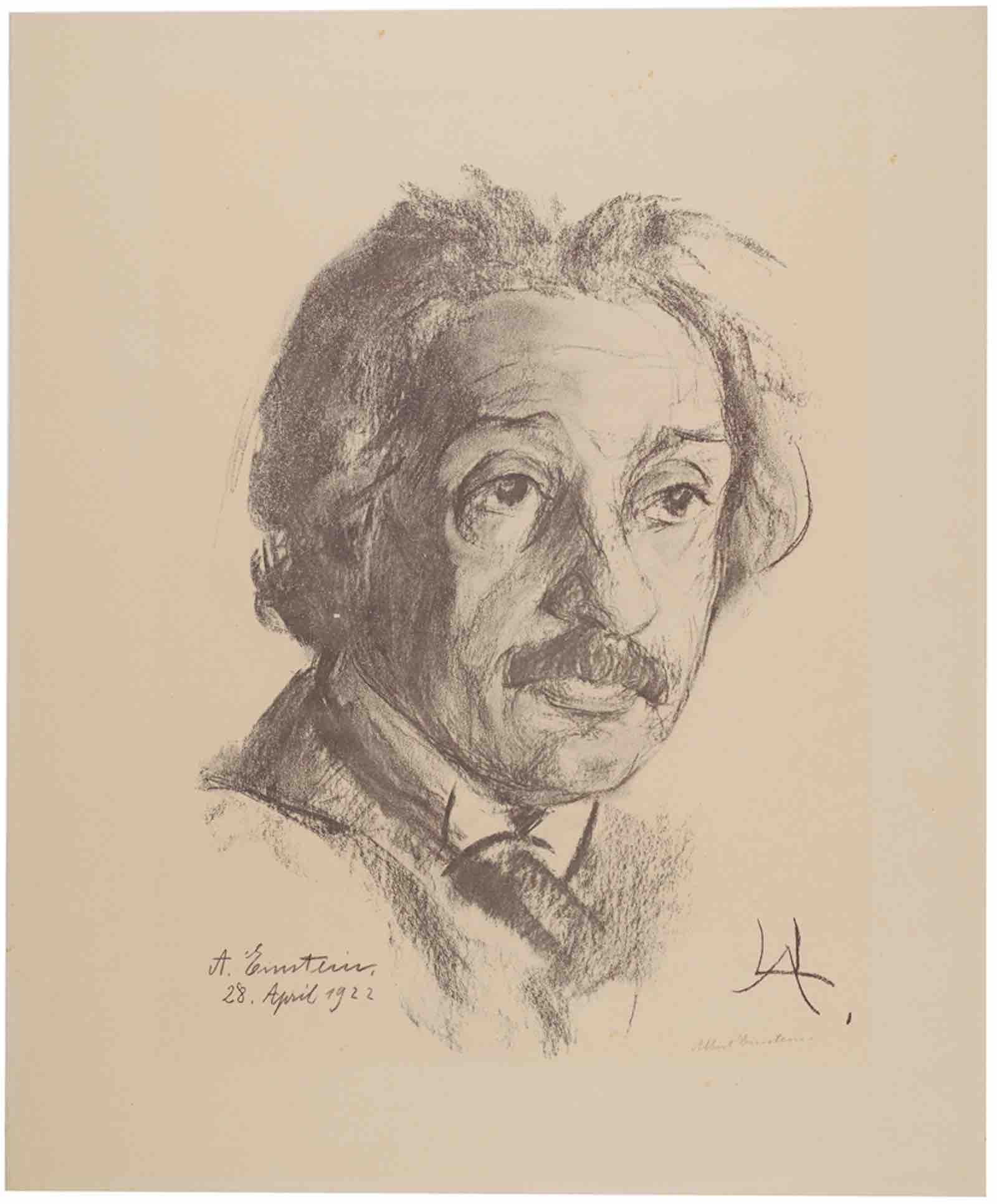 Portrait of Einstein by Lou Albert-Lasard