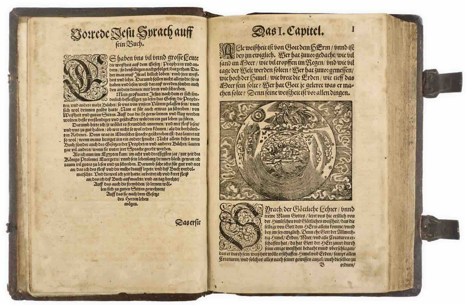 Jesus Syrach, Spiegel der Hausszucht genandt, Sampt einer kurtzen Ausslegung, für die armen Haussuäter, und jr Gesinde by Caspar Huberninus