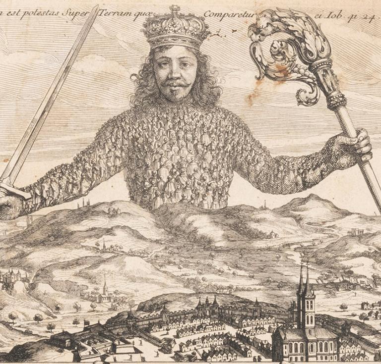 Title page of Hobbes' Leviathan