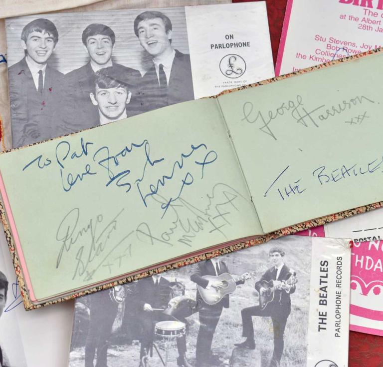 Beatles autographs