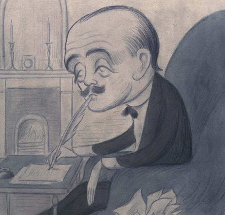 Max Beerbohm's 'Un Revers' self-caricature