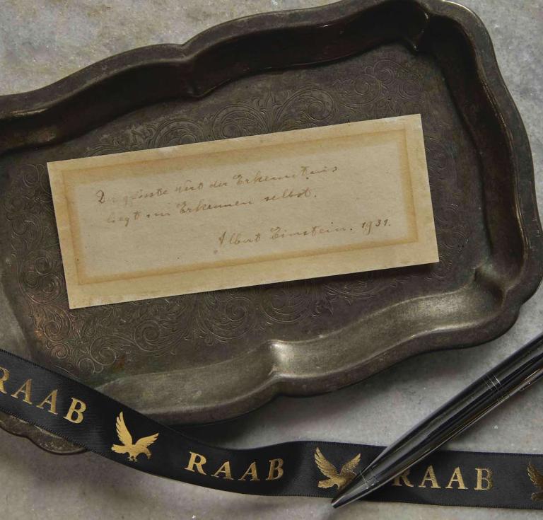 The newly discovered Einstein quotation